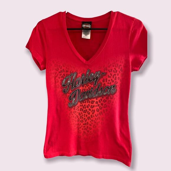 Harley Davidson Leopard Tee Bruce Rossmeyer’s Dayton Beach S like new - Picture 5 of 7